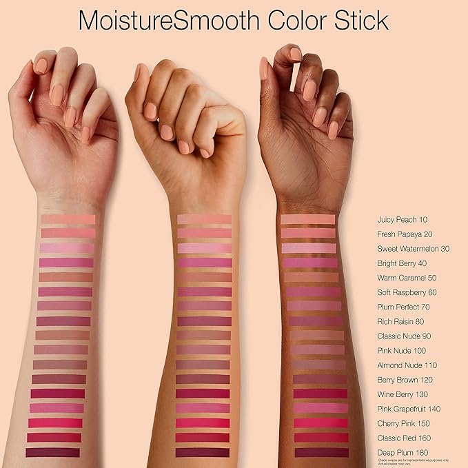 Neutrogena MoistureSmooth Color Stick, Cherry Pink | Moisturizing Formula | Contains Shea Butter | Pack of 2