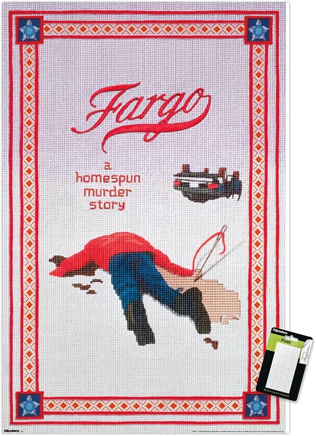 Fargo (1996) - One Sheet Wall Poster, 34L" x 22.4W", Premium Poster & Mount Bundle