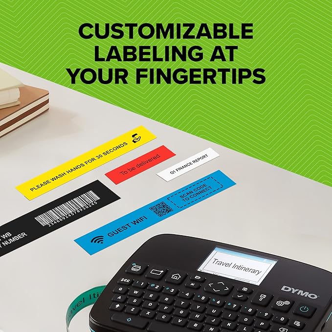 DYMO LabelManager Executive 640 CB Portable Label Printer Kit with Carry Case and 3 Label Cassettes, Compact QWERTY Label Maker, Bluetooth & USB Connectivity, Compatible with DYMO D1 Labels