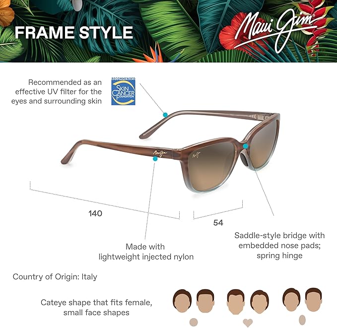 Maui Jim womens Honi Cat Eye Sunglasses