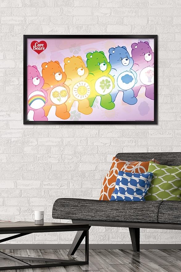 Care Bears - Care Bear Stare Wall Poster, 34L" x 22.4W", Black Framed Version