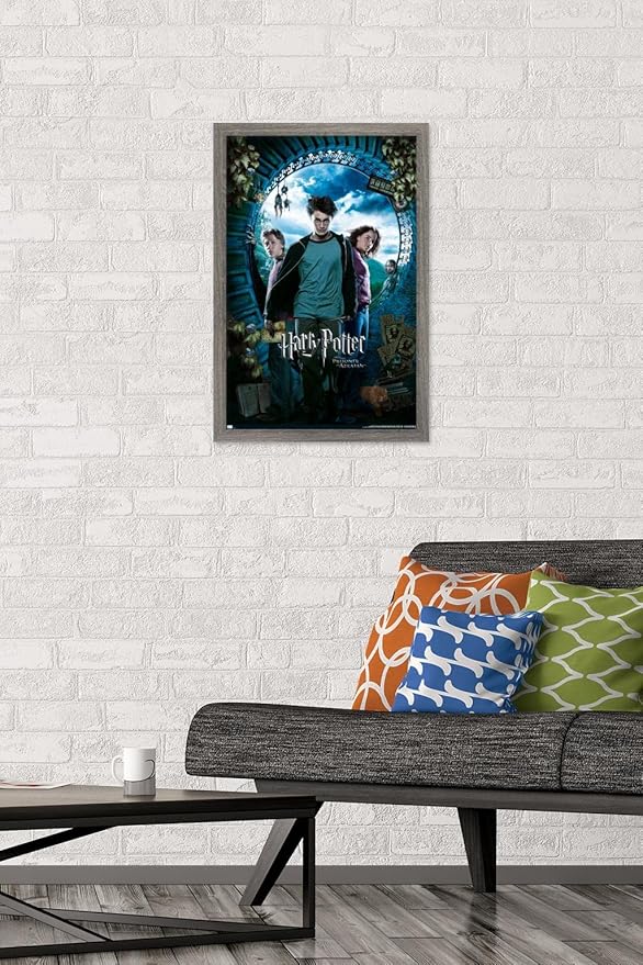 Trends International Harry Potter and the Prisoner of Azkaban - Sky One Sheet Wall Poster, 14.72" x 22.37", Barnwood Framed Version
