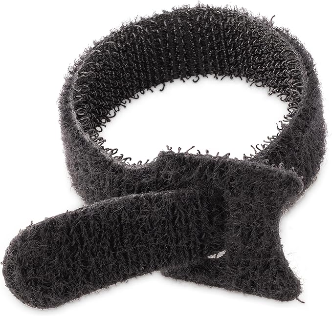 StarTech.com 6in Hook and Loop Cable Ties - 50 Pack - Black - Reusable Cable Straps - Adjustable and Flexible - Cord Organizer Tie/Wraps for Cable Management - Wire Loop Ties (B506I-HOOK-LOOP-TIES)
