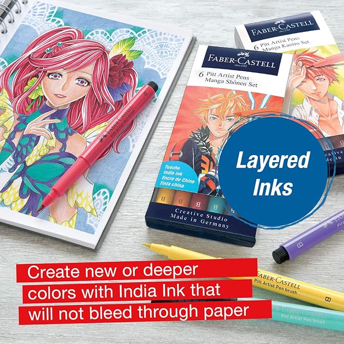 Faber-Castell PITT Artist Pen Manga Drawing Set 167132