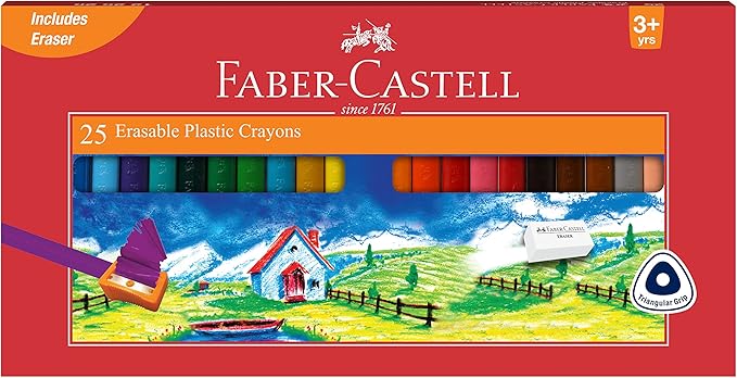 Faber Castell Erasable Crayons - 25 Shades