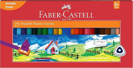 Faber Castell Erasable Crayons - 25 Shades
