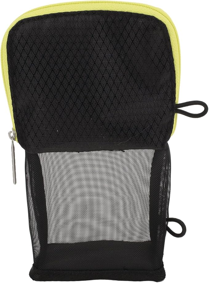 Five Star Pencil Pouch, Pen Case, Fits 3 Ring Binder, Stand 'N Store, Black/Yellow (50516CC8)