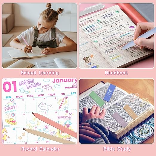 Bible Study Supplies [78 PCS] for Women - Bible Journaling Kit with No Bleed Highlighters & Pens, Bible Tabs Set and Bible Verse Gifts for Scripture Study