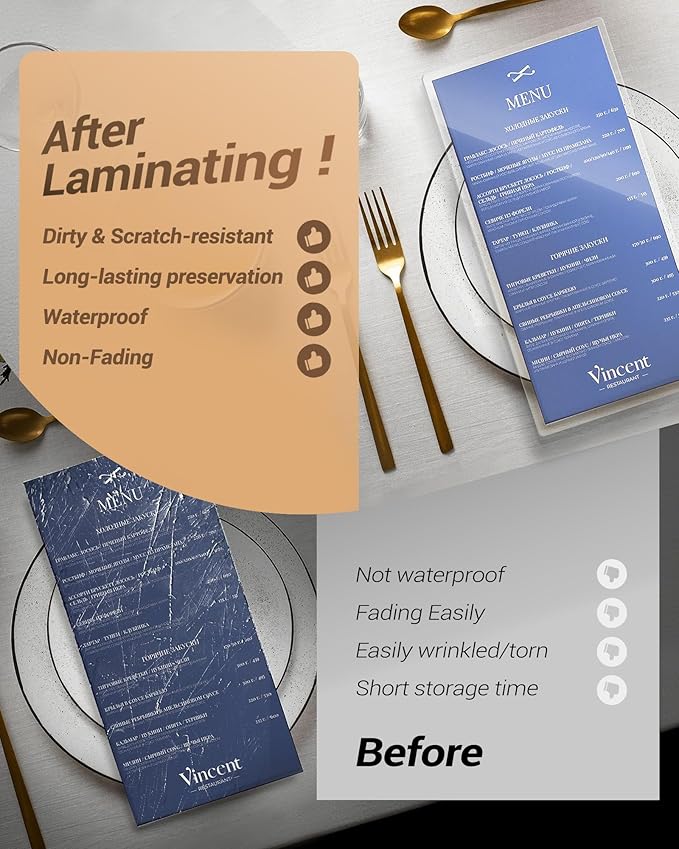 Uinkit 100Pack Thermal Laminating Sheets Hold 11x 17 Sheets 5mil Heavy Duty Laminating Pouches Menu Tabloid Size11.5X17.5 inches Lamination Sheets Paper for Laminator Clear Glossy Rounded Corner