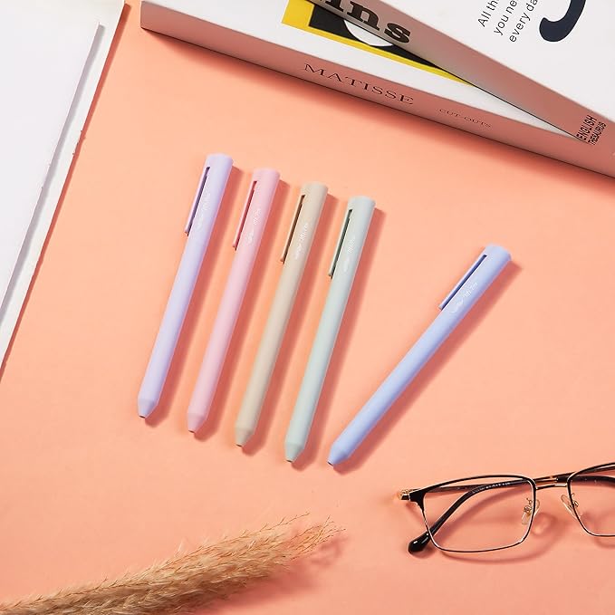 Mr. Pen- Aesthetic Highlighters and Gel Pens, 10 Pack, Assorted Colors Bible Highlighters No Bleed, Colorful Ink Aesthetic 0.5mm Gel Pens, Cute Highlighter Pens