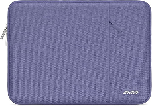 MOSISO Laptop Case 15 inch, 15 inch Laptop Sleeve Compatible with MacBook Air 15 M4 A3241 M3 A3114 M2 A2941 2025 2024 2023,Dell XPS 15,Polyester Vertical Computer Sleeve Bag with Pocket, Lavender Gray