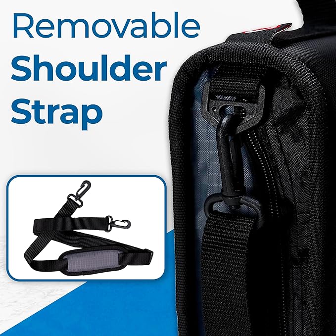 Case-it Mighty Zip Tab School Zipper Binder | 3-Inch O-Rings, 600-Sheet Capacity, 5-Subject Expanding File Folder, Multiple Pockets & Storage Organizer, Shoulder Strap | D-146 Magenta | 6 Pack