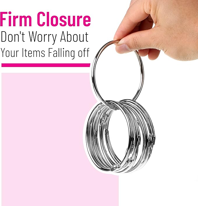 Mr. Pen- Loose Leaf Binder Rings, 3 Inch, 10 Pack, Metal Book Rings for Index Cards, Flash Cards, Notebooks