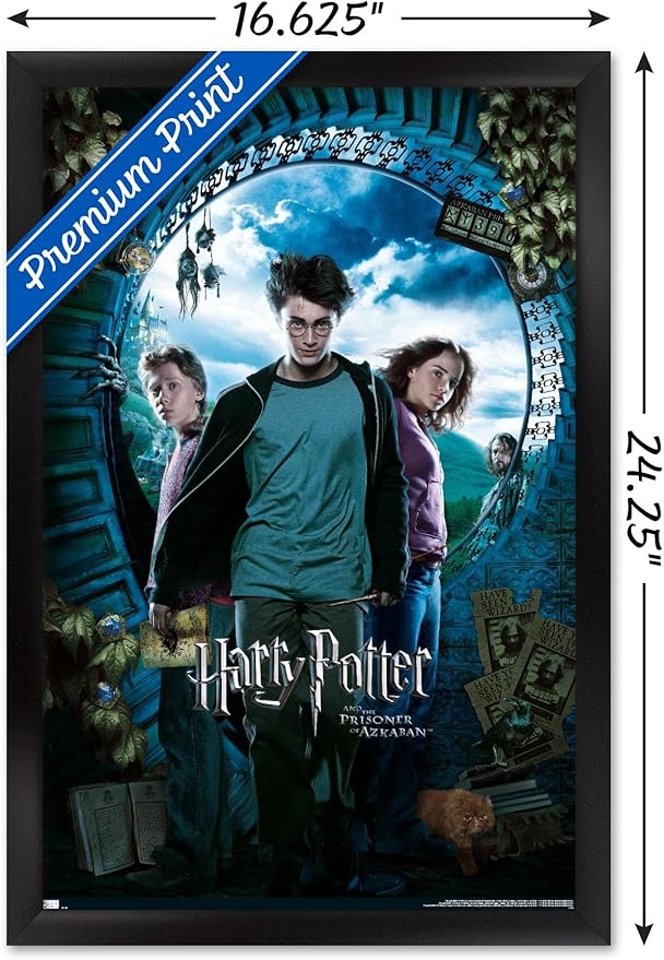 Trends International Harry Potter and the Prisoner of Azkaban - Sky One Sheet Wall Poster, 14.72" x 22.37", Black Framed Version