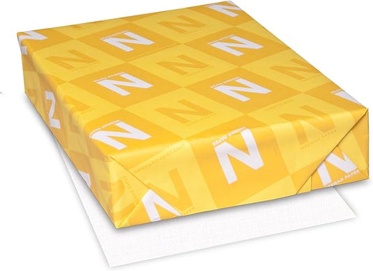 Neenah Royal Sundance Paper, 8.5" x 11", 24 lb, Linen Finish, Brilliant White, 500 Sheets (75101)