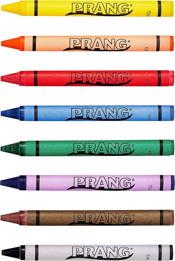 Prang Bulk Crayons Master Pack, 8 Assorted Colors, Standard Size, 400 Count