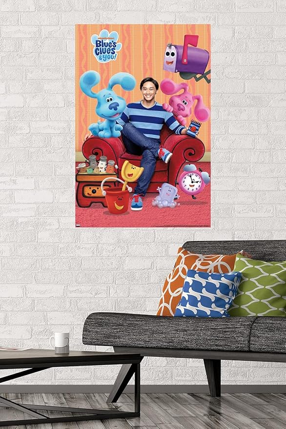 Nickelodeon Blue's Clues - Group Wall Poster, 34L" x 22.4W", Premium Unframed Version