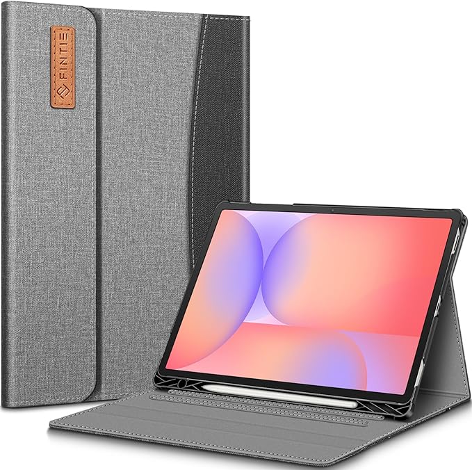 Fintie Case for Samsung Galaxy Tab S10 Lite/ S10 FE/ S9 FE 5G 10.9 Inch/Tab S9 11 Inch with Built-in S Pen Holder, Multiple Angle Portfolio Business Cover with Pocket Auto Sleep/Wake, Gray