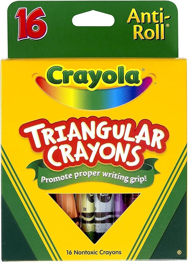 Triangular Anti-roll Crayons