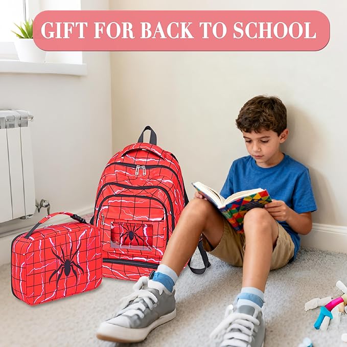 Boys Backpack With Lunch Box Kids School Backpacks for Elementary Kindergarten Preschool Mochila Para Niños 6-8 10-12 4 5 6 7 8 9 10 11 12