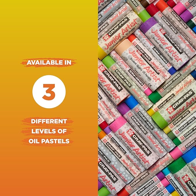 SAKURA Cray Pas Chubbies Junior Artist Oil Pastels, Colors may vary
