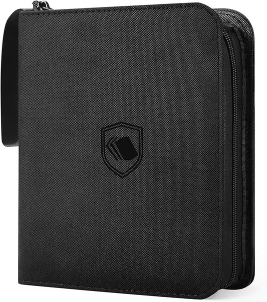 1200 Pockets Trading Card Binder, PU Cover Zipper Card Collection Album, Sturdy Card Folder Holder for MTG, TCG, Game Cards, Sports Cards