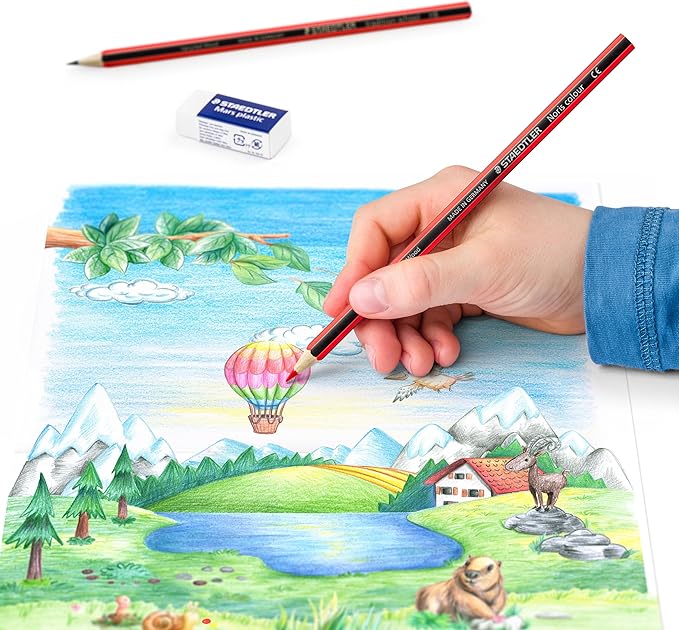 STAEDTLER Colored Pencils Set (24-Pack) for School Supplies - Break-Resistant Lead, Sustainably Made, Vibrant Colors for Artists & Students