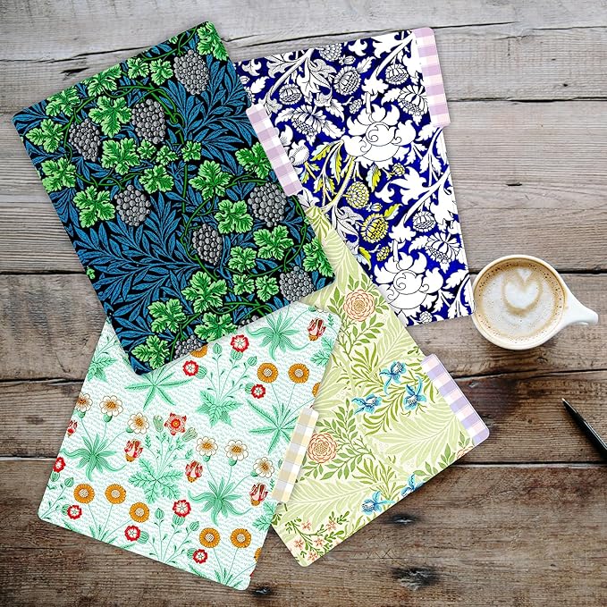 PARTH IMPEX 12 Pack William Morris Decorative File Folders, 1/3 Cut Tab with Assorted Positions, Letter Size Paper Holders (9.75” x 11.75”) Matte Finish Laminated for Office School Work