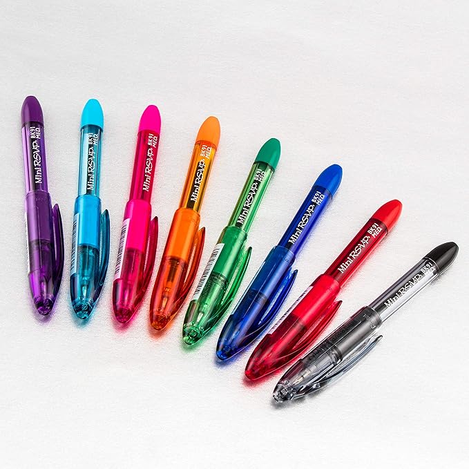 Pentel RSVP Mini Ballpoint Pen, (1.0mm) Medium Line, Black Ink, Box of 12 (BK91MNA-A)