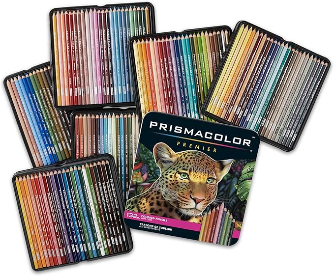Prismacolor Premier Colored Pencils, Soft Core, Assorted Colors, 132 Count - Durable, Vibrant, Ultra-Smooth, Adult Coloring, Drawing, Sketching, Arts & Crafts