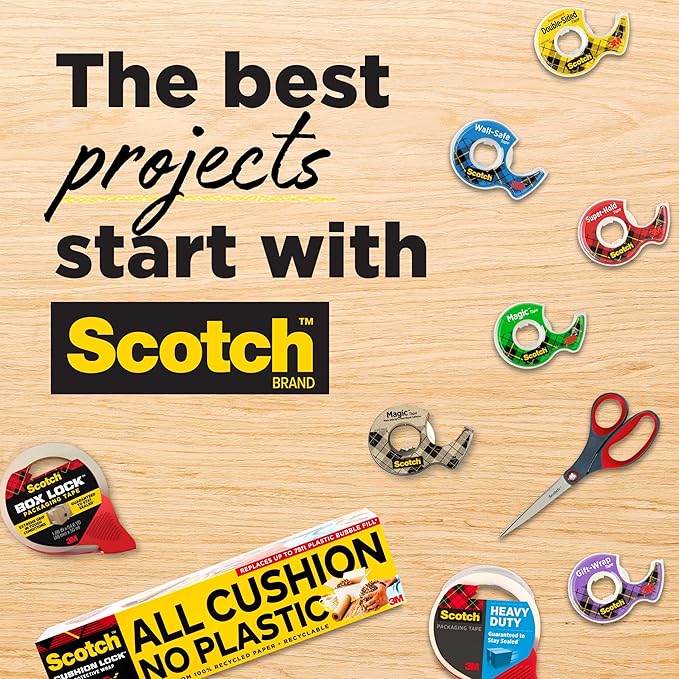 Scotch Magic Tape, Invisible, Home Office Supplies and Back to School Supplies for College and Classrooms, 2 Rolls