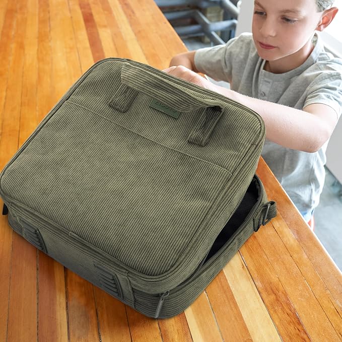 Sturdy 3-Ring Zipper Binder with Shoulder Strap for School – Beautiful 2-Inch Zip-Up Binder with Extra Pockets Holds 500 Sheets, Books & Laptop – Easy-to-Carry Trapper Keeper Made of Premium Fabric