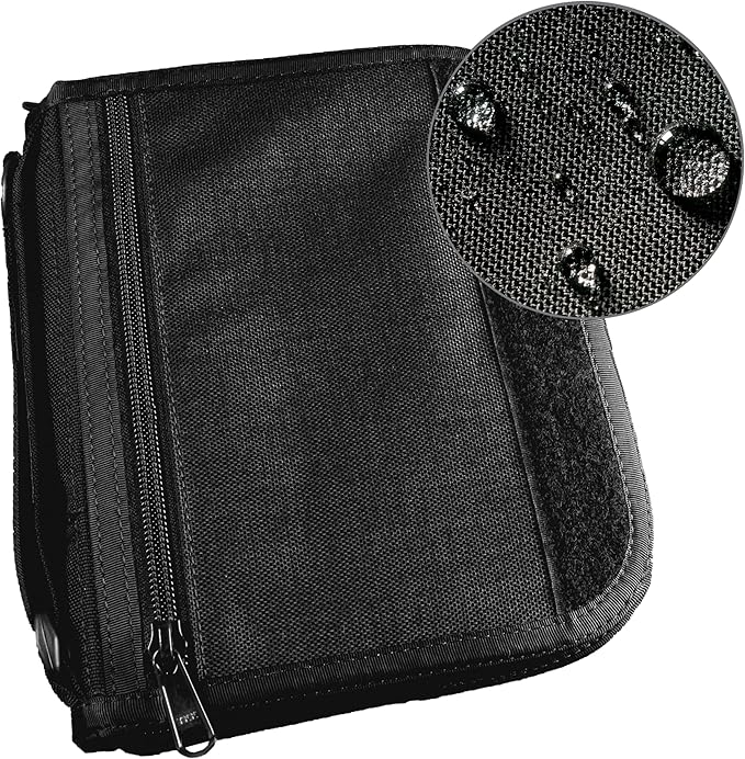 Rite in the Rain Weatherproof Starter Field Planner Kit, Black CORDURA fabric Cover, 1" Ring Binder, Ruler / Writing Guard (No. 9250B)