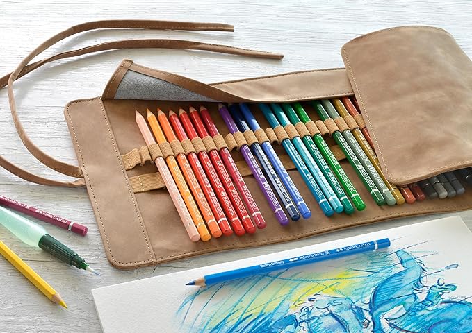 Faber-Castell 117530 Albrecht Dürer, Watercolor Pencils, Pencil Roll, Set of 30 Colors