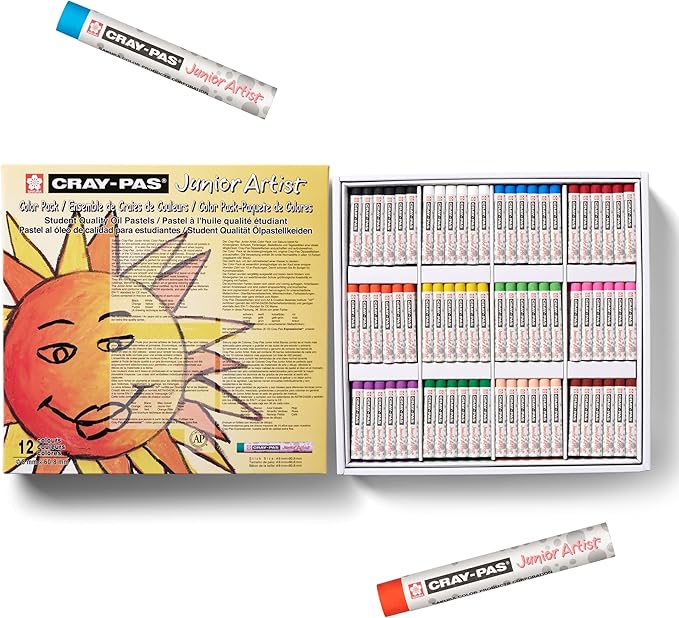 SAKURA Cray-Pas Junior Artist Oil Pastel Colorpack, 432 Pc, Colors may vary, Count
