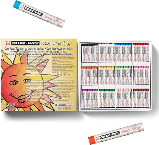 SAKURA Cray-Pas Junior Artist Oil Pastel Colorpack, 432 Pc, Colors may vary, Count