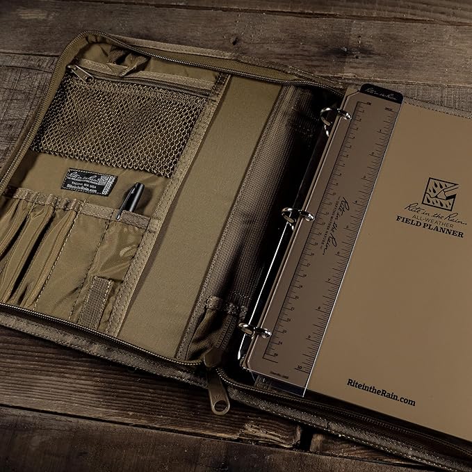 Rite in The Rain Weatherproof Complete Field Planner Kit, 8.5" x 11" Tan Sheets, Multicam Cover (No. 9255M-MX)