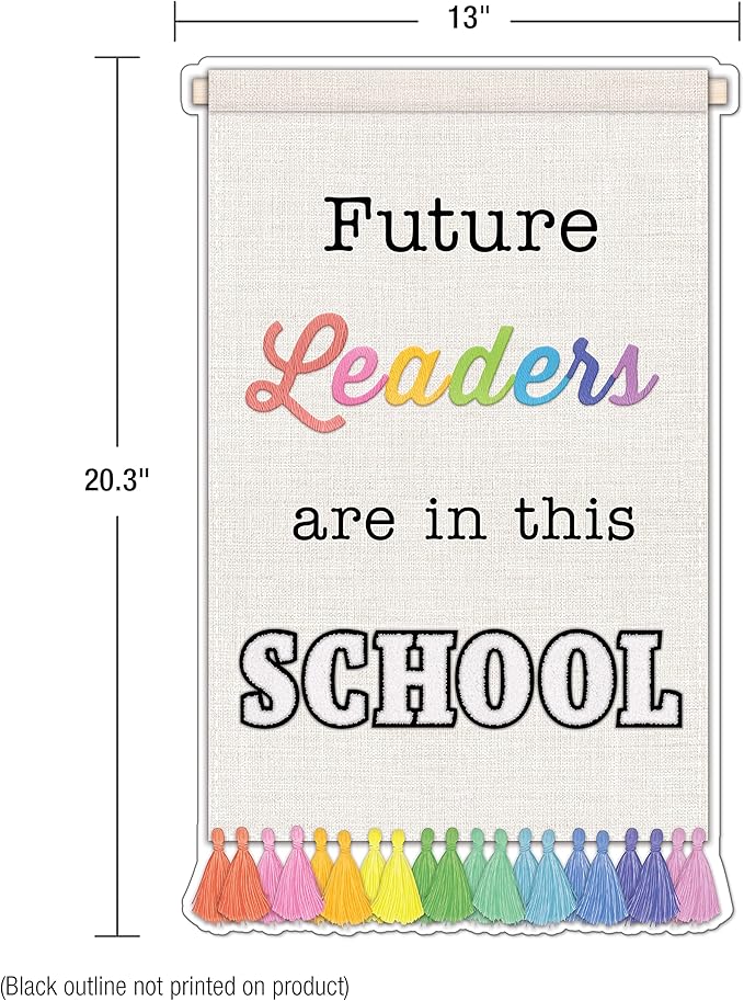 Carson Dellosa Creatively Inspired 81 pc Bundle Future Leaders Bulletin Board Set, Banner with Inspirational Quote, Colorful Frames, Poms, Lights, and More Classroom Decor