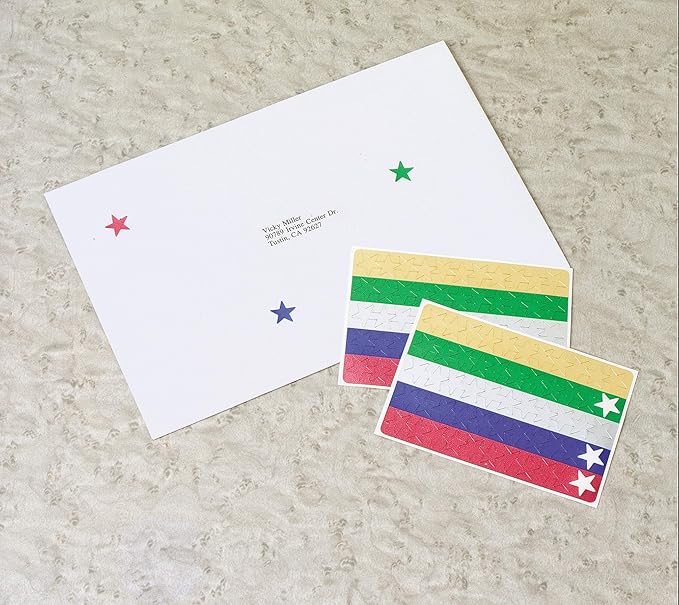 Avery Foil Star Labels, 1/2", Assorted Colors, Non-Printable, 440 Star Stickers Total (6007)