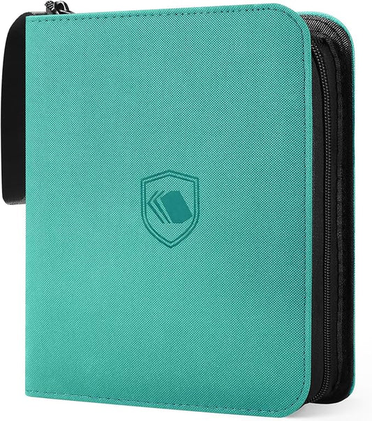 1200 Pockets Trading Card Binder, PU Cover Zipper Card Collection Album, Sturdy Card Folder Holder for MTG, TCG, Game Cards, Sports Cards