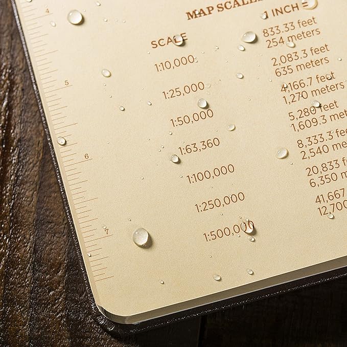 Rite in The Rain Weatherproof Hard Cover Notebook, 4.75" x 7.5", Tan Cover, Universal Pattern (No. 970TF)