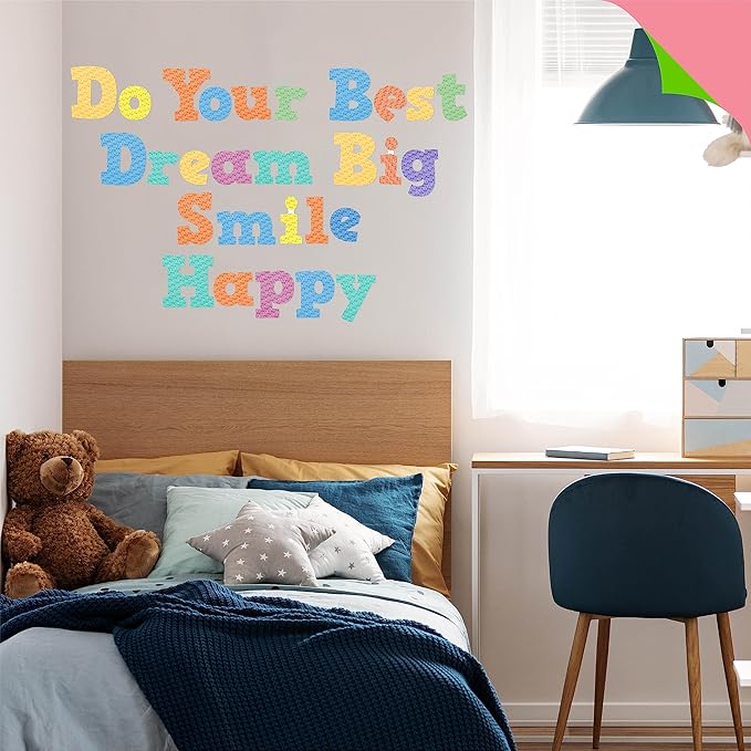 300 PCS Alphabet Combo Set, 4” Block Letters Uppercase/Lowercase Letters, Numbers & Punctuation, Accents Cutouts for Classroom Home School Room Chalkboard Bulletin Board
