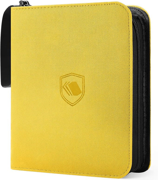 1200 Pockets Trading Card Binder, PU Cover Zipper Card Collection Album, Sturdy Card Folder Holder for MTG, TCG, Game Cards, Sports Cards