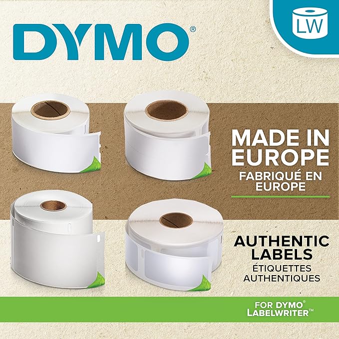 Dymo 54 mm x 70 mm LW Multi-Purpose Labels, Roll of 320 Easy-Peel Labels, Self Adhesive, for LabelWriter Label Makers, Authentic