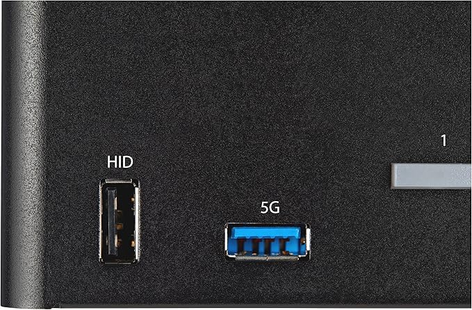 StarTech.com 2 Port Quad Monitor DisplayPort KVM Switch - 4K 60Hz UHD HDR - Desktop 4K DP 1.2 KVM with 2 Port USB 3.0 Hub (5Gbps) & 4X USB 2.0 HID Ports, Audio - Hotkey Switching - TAA (SV231QDPU34K)