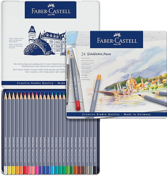 Faber-Castell Creative Studio Goldfaber Watercolor Pencils (24 Count)