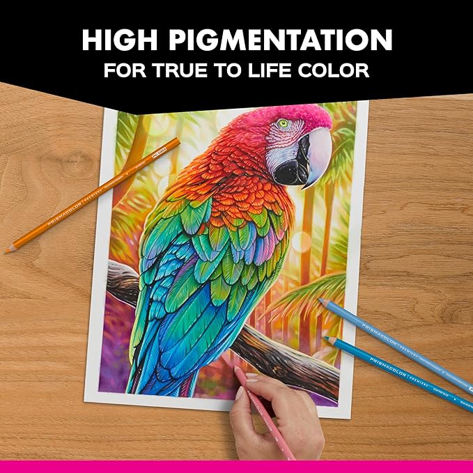 Prismacolor Premier Colored Pencils, Soft Core, Assorted Colors, 132 Count - Durable, Vibrant, Ultra-Smooth, Adult Coloring, Drawing, Sketching, Arts & Crafts