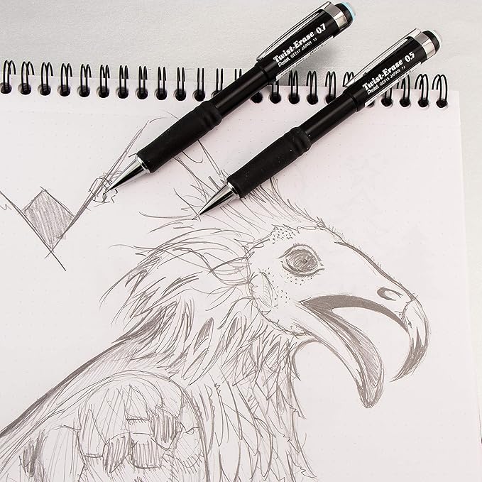 Pentel Twist-Erase III Mechanical Pencil, (0.7mm), Turquoise Barrel