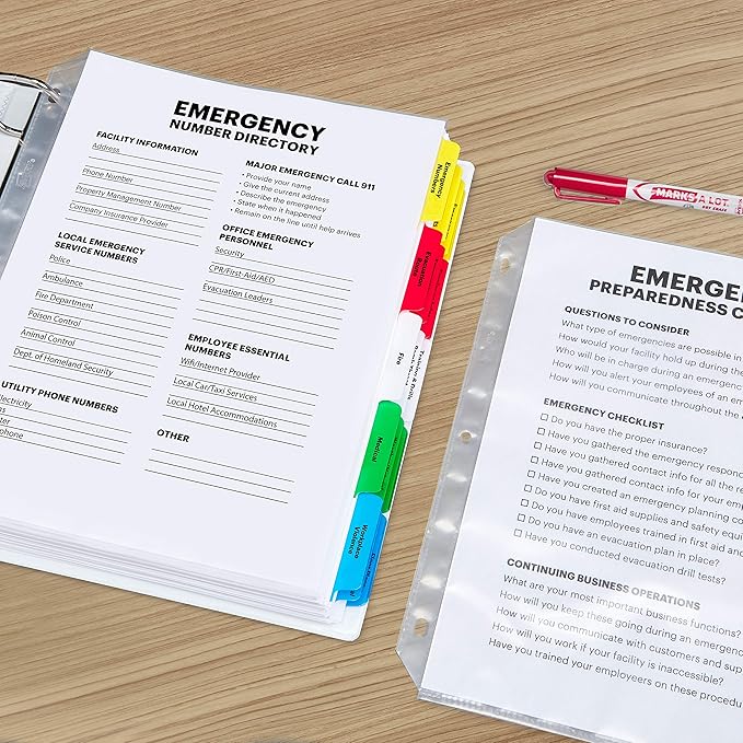Avery Clear Heavyweight Sheet Protectors, Non-Glare, Easy Load, 50 Document Protectors (74107)