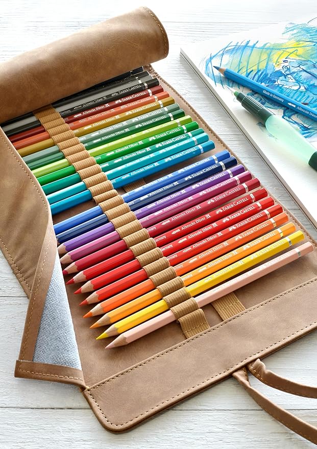 Faber-Castell 117530 Albrecht Dürer, Watercolor Pencils, Pencil Roll, Set of 30 Colors